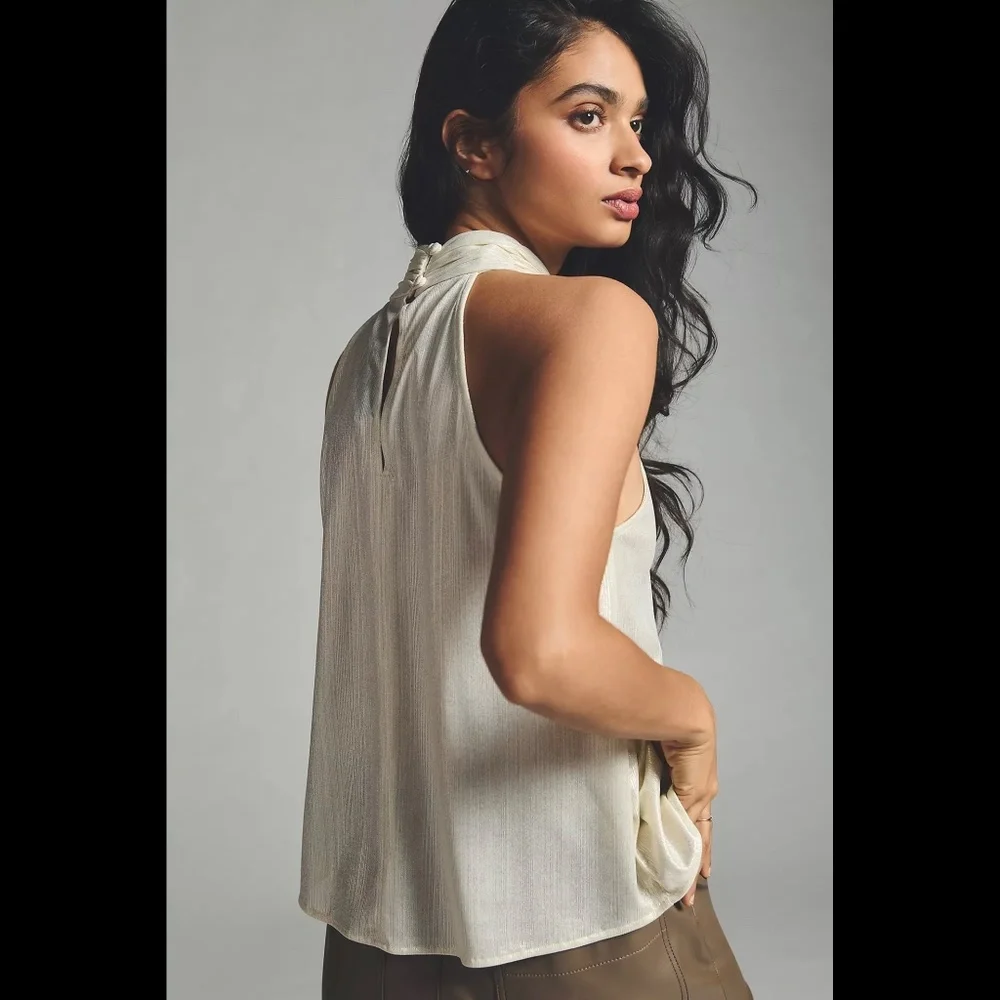 Anthropologie Sunday in Brooklyn Shine Halter Top - Picture 4 of 16